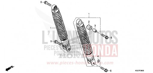 COUSSIN ARRIERE SH300AH de 2017